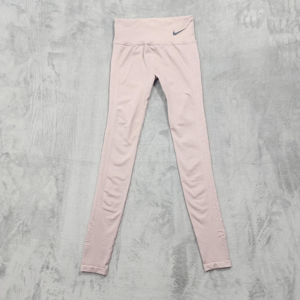 Nike Leggings Womens S Pink Running Division Epic Luxe Mid-Rise Wool Blend Gym